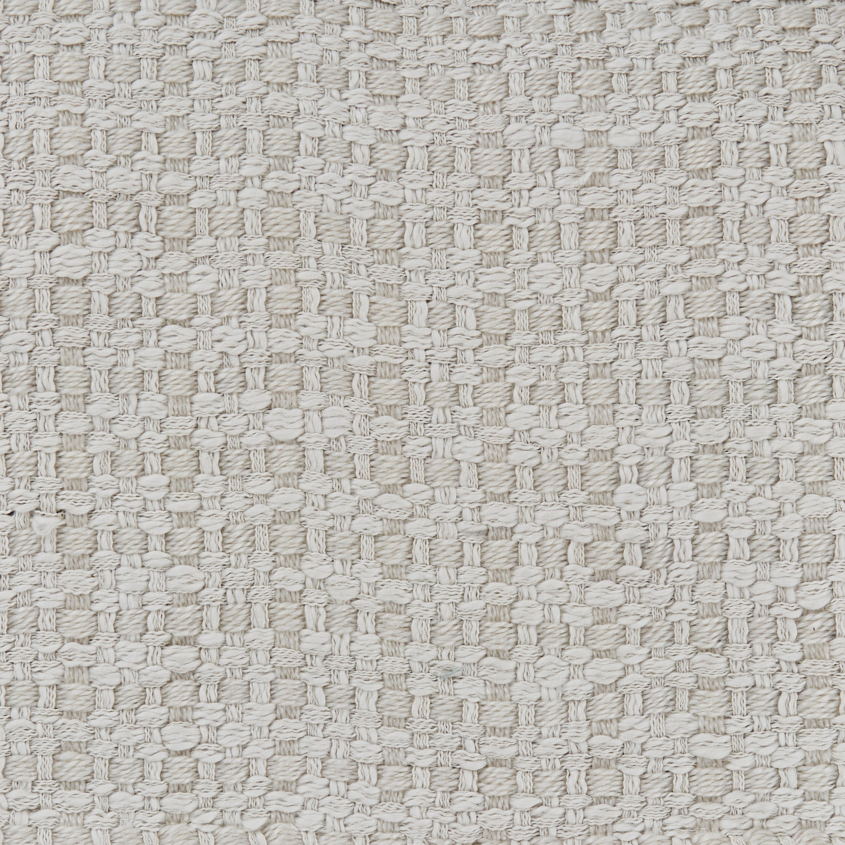 Basket Weave Natural Ecru Throw