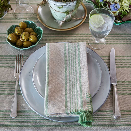 Antibes Green Napkins (4 Pack)