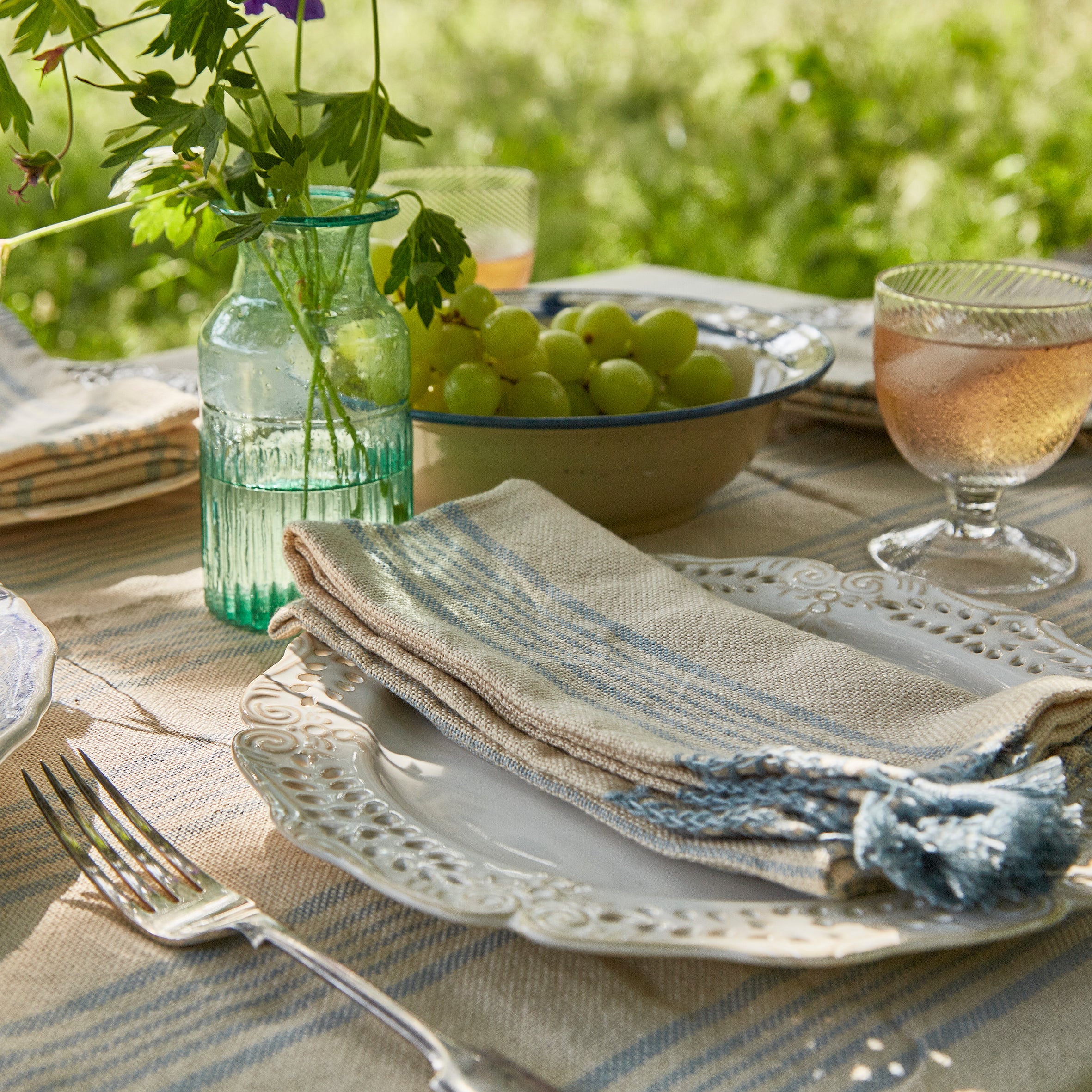 Antibes Sky Blue Napkins (4 Pack)