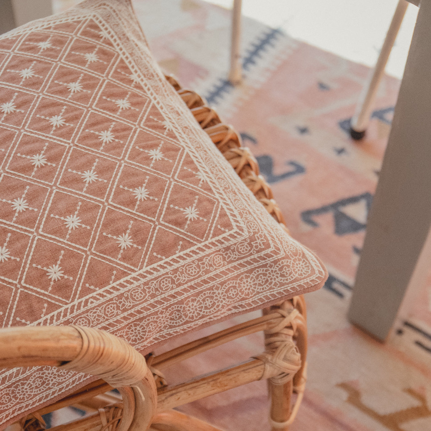 Lucknow Star Pippins Pink Cushion