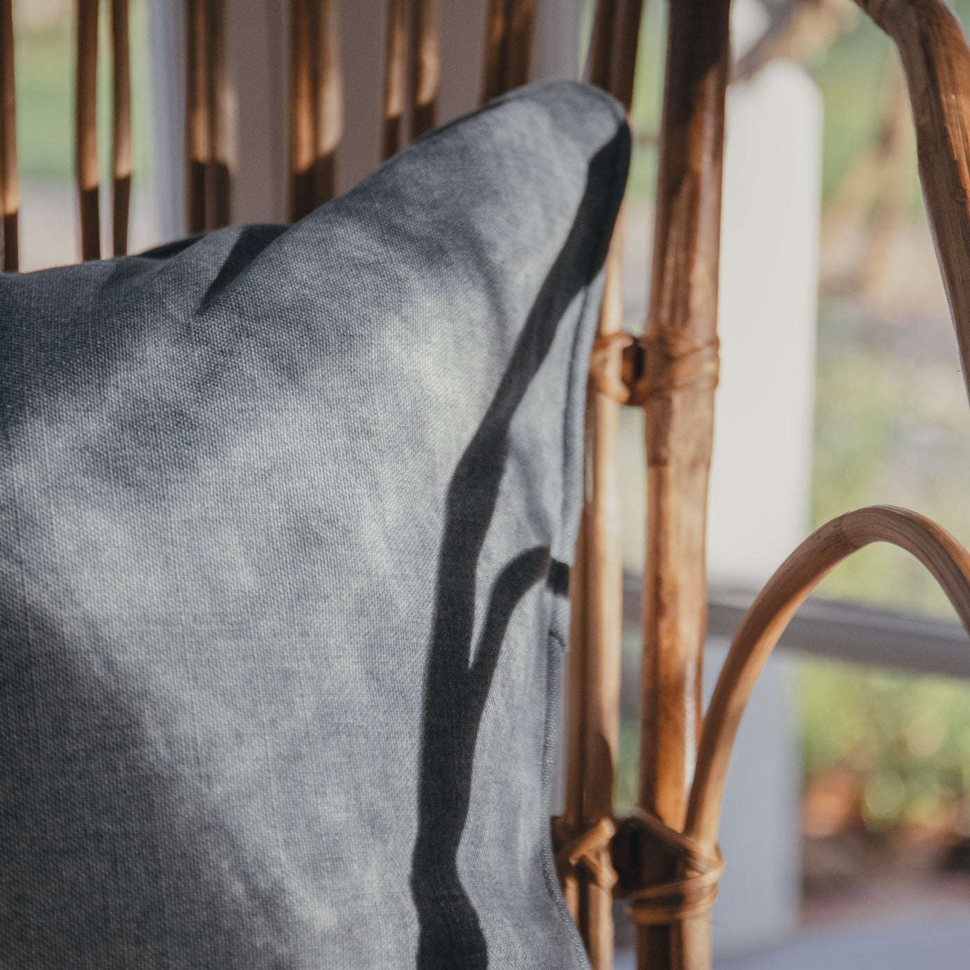 Babylon Faded Denim Cushion