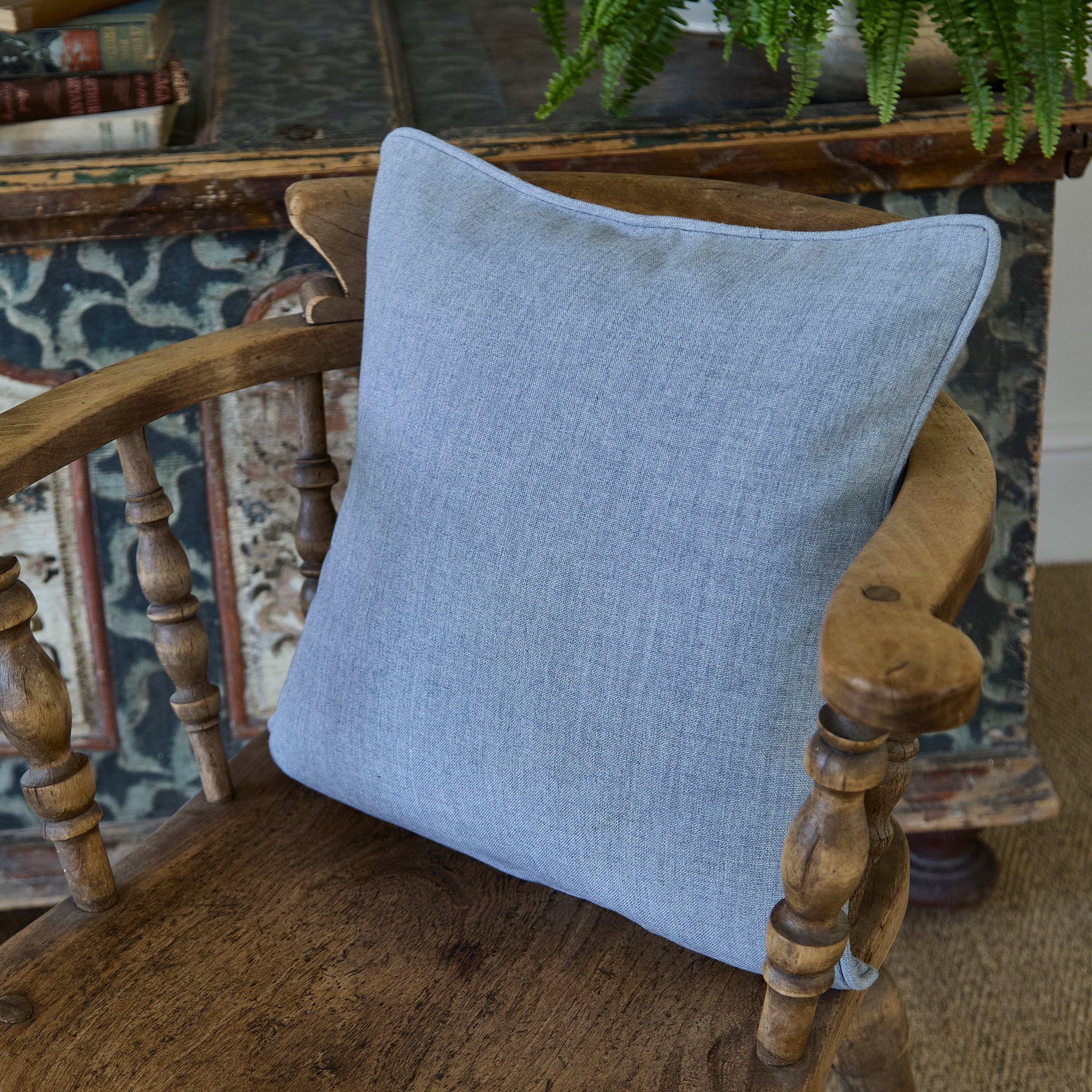 Babylon Pottery Blue Cushion