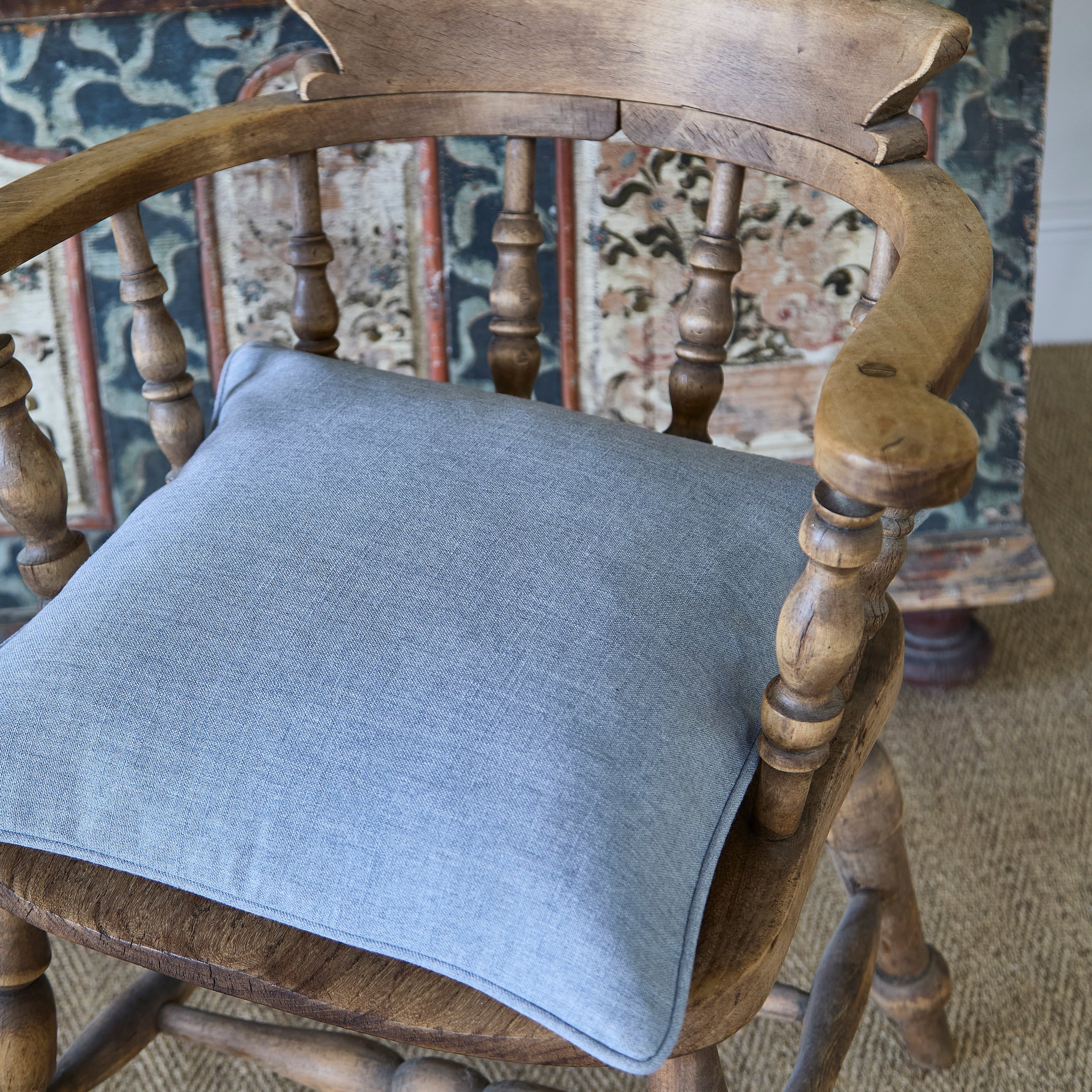 Babylon Pottery Blue Cushion