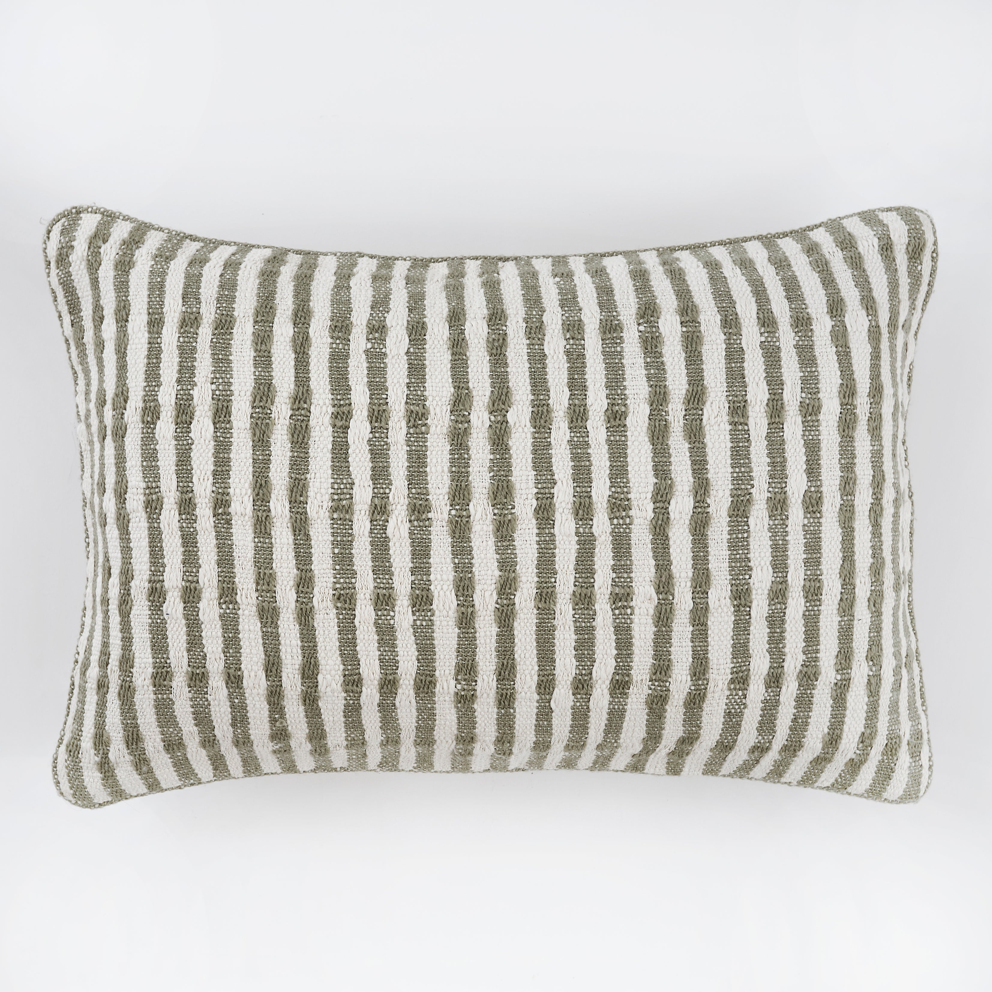 Breton Stripe Eucalyptus Cushion