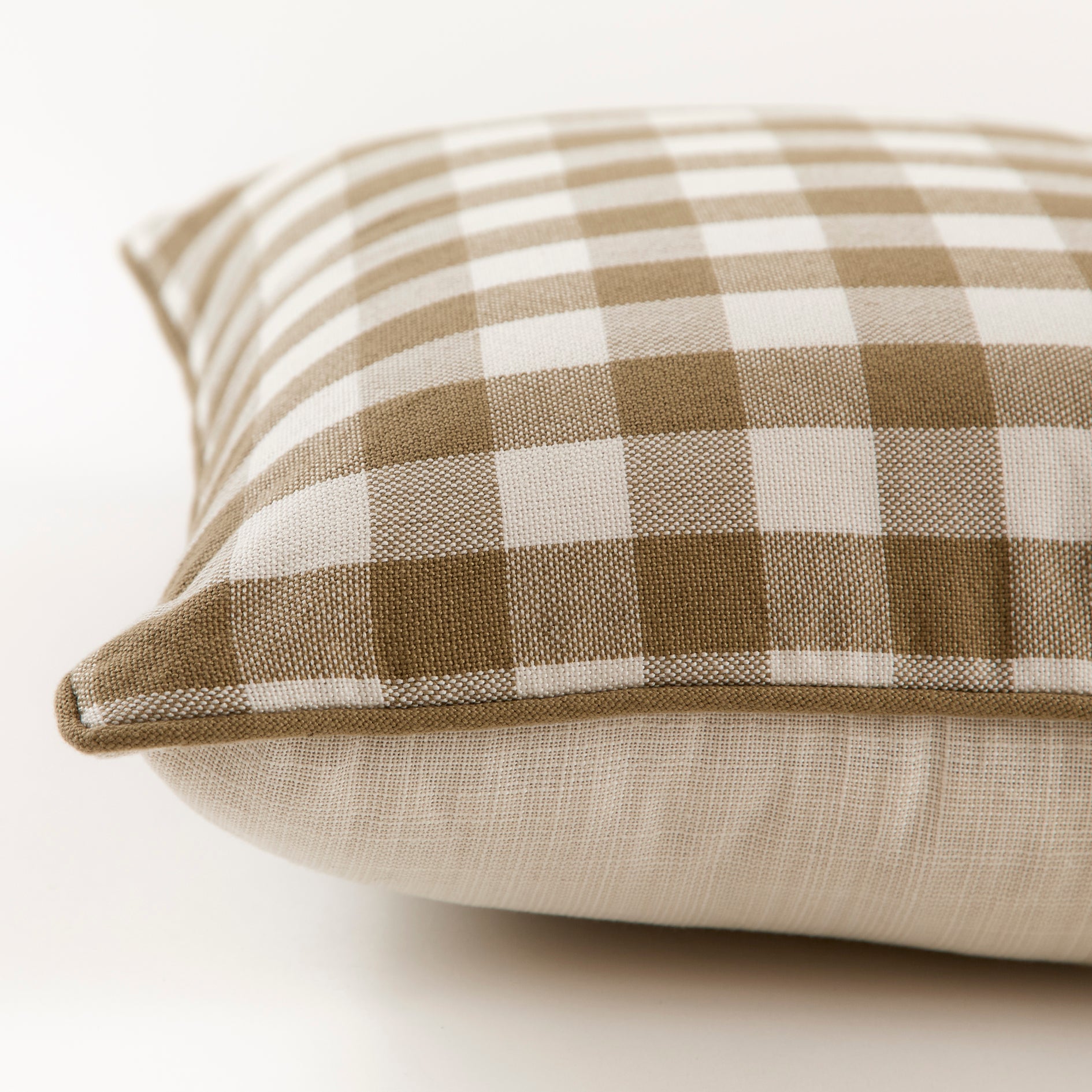 Cawsand Manzanilla Checked Cushion