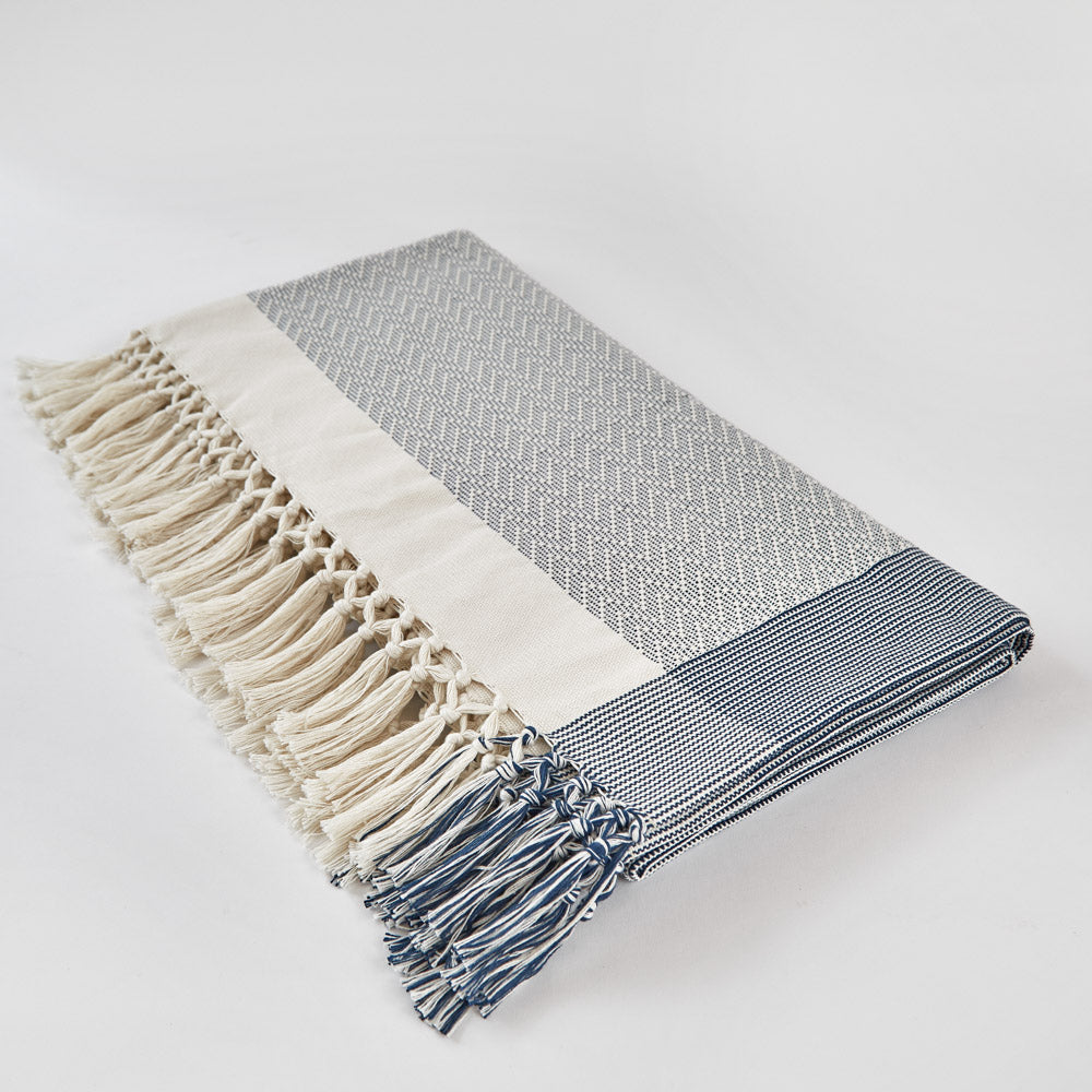 Chevron Navy Throw