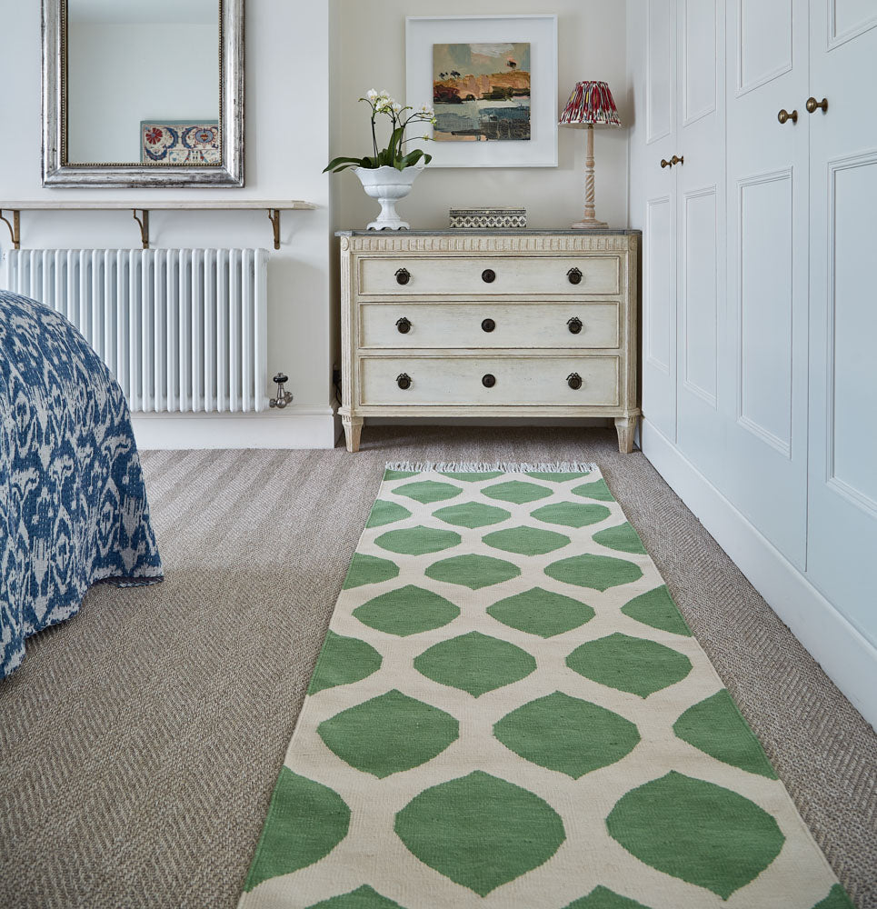 Cyrus Green Runner Rug