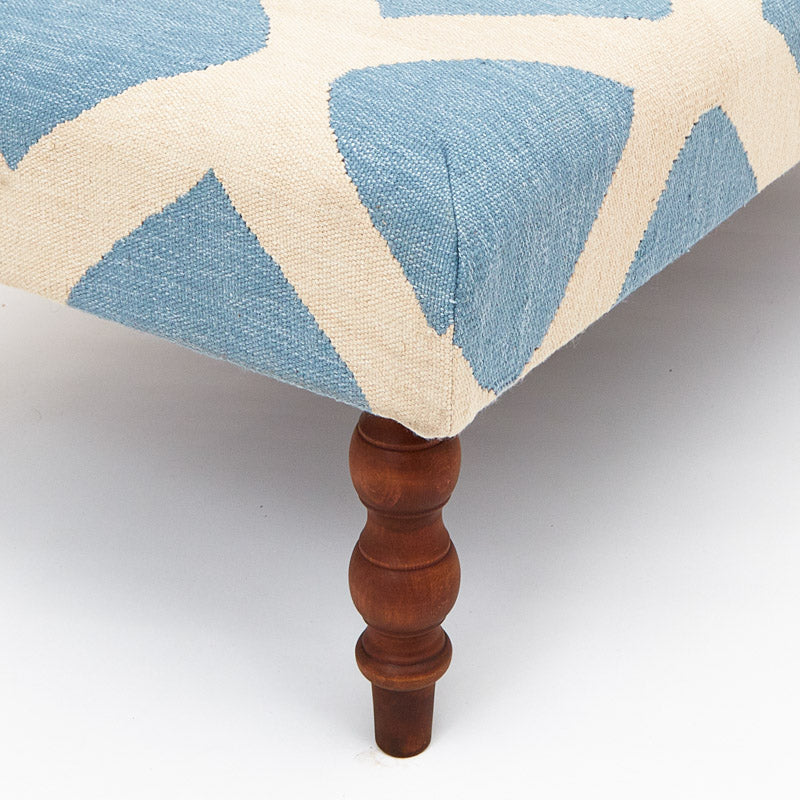 Cyrus Sky Blue Ottoman