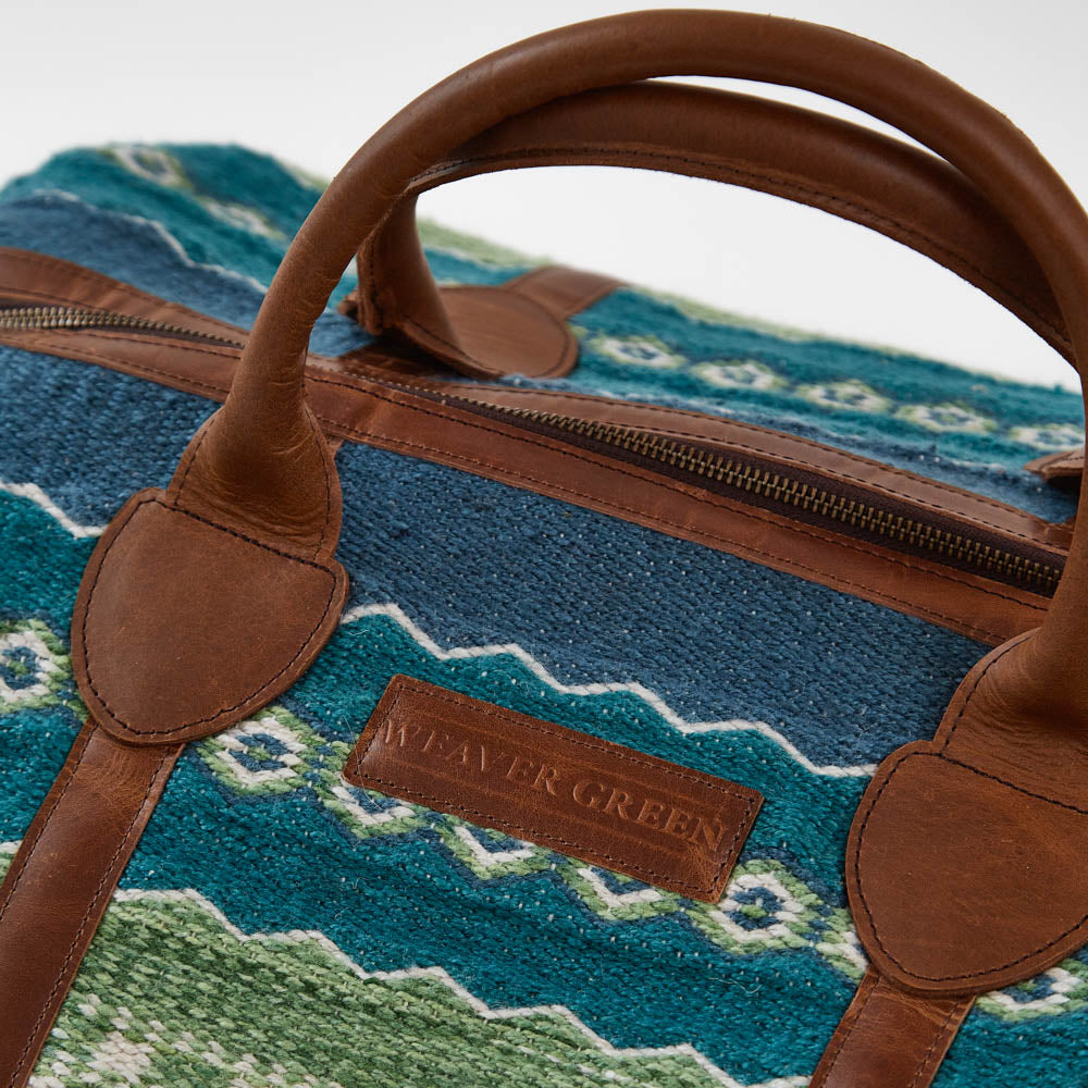 Fairisle Green Weekender Bag