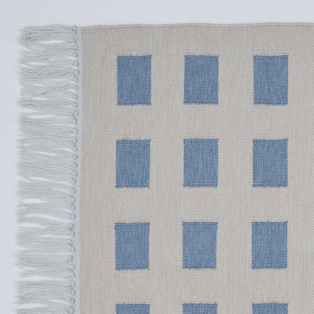 Faro Sky Blue Runner Rug