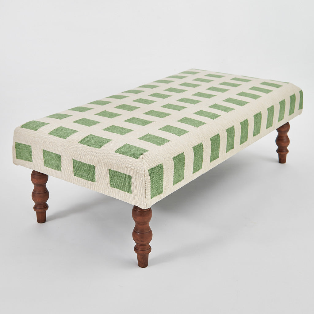 Faro Green Ottoman