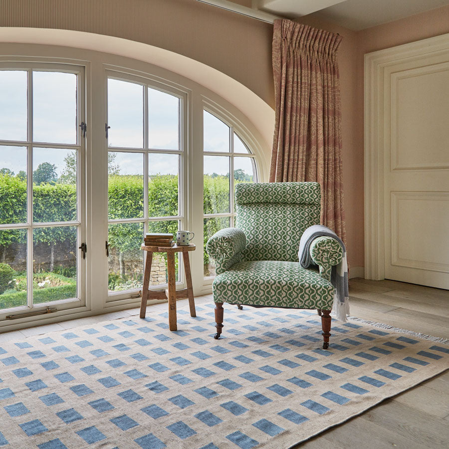 Faro Sky Blue Rug - 450cm x 300cm