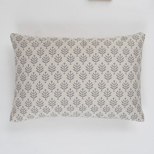 Fern Chinchilla Canvas Cushion