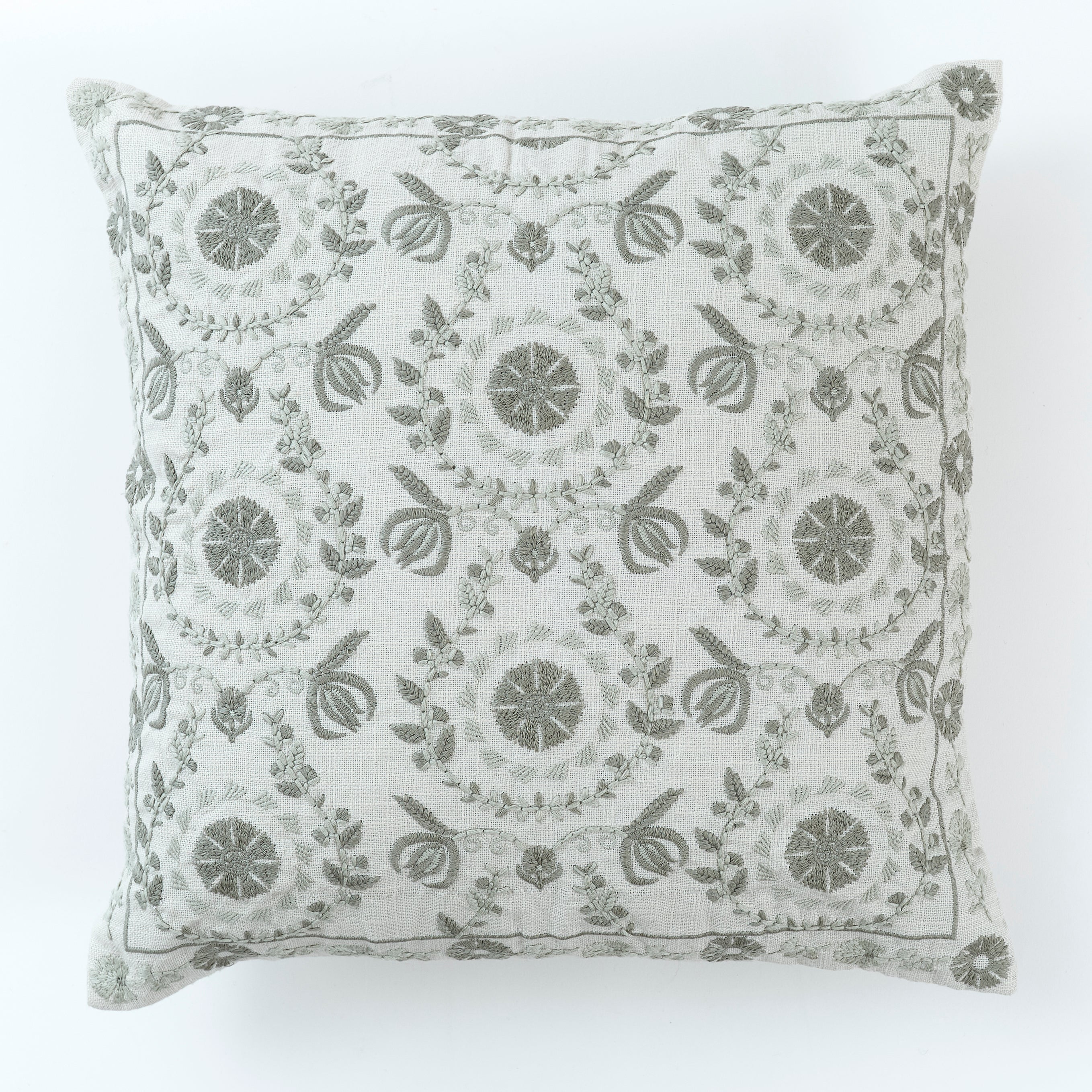 Suzani Garland Eucalyptus Cushion
