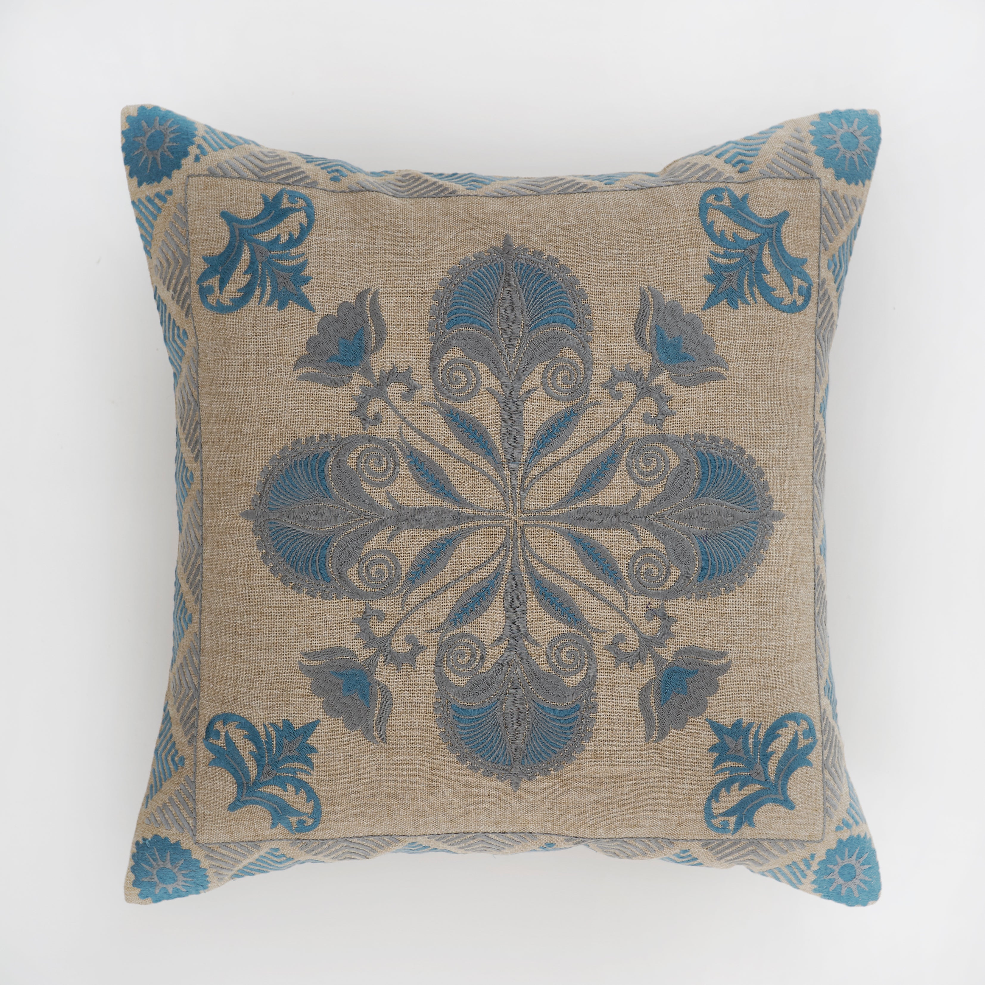 Iris Blue Cushion