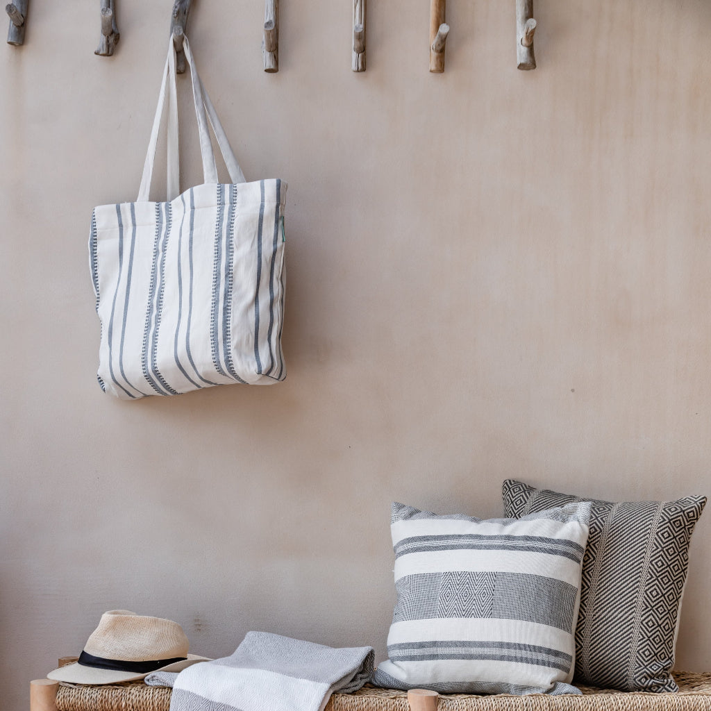 Las Salinas Blue Canvas Bag