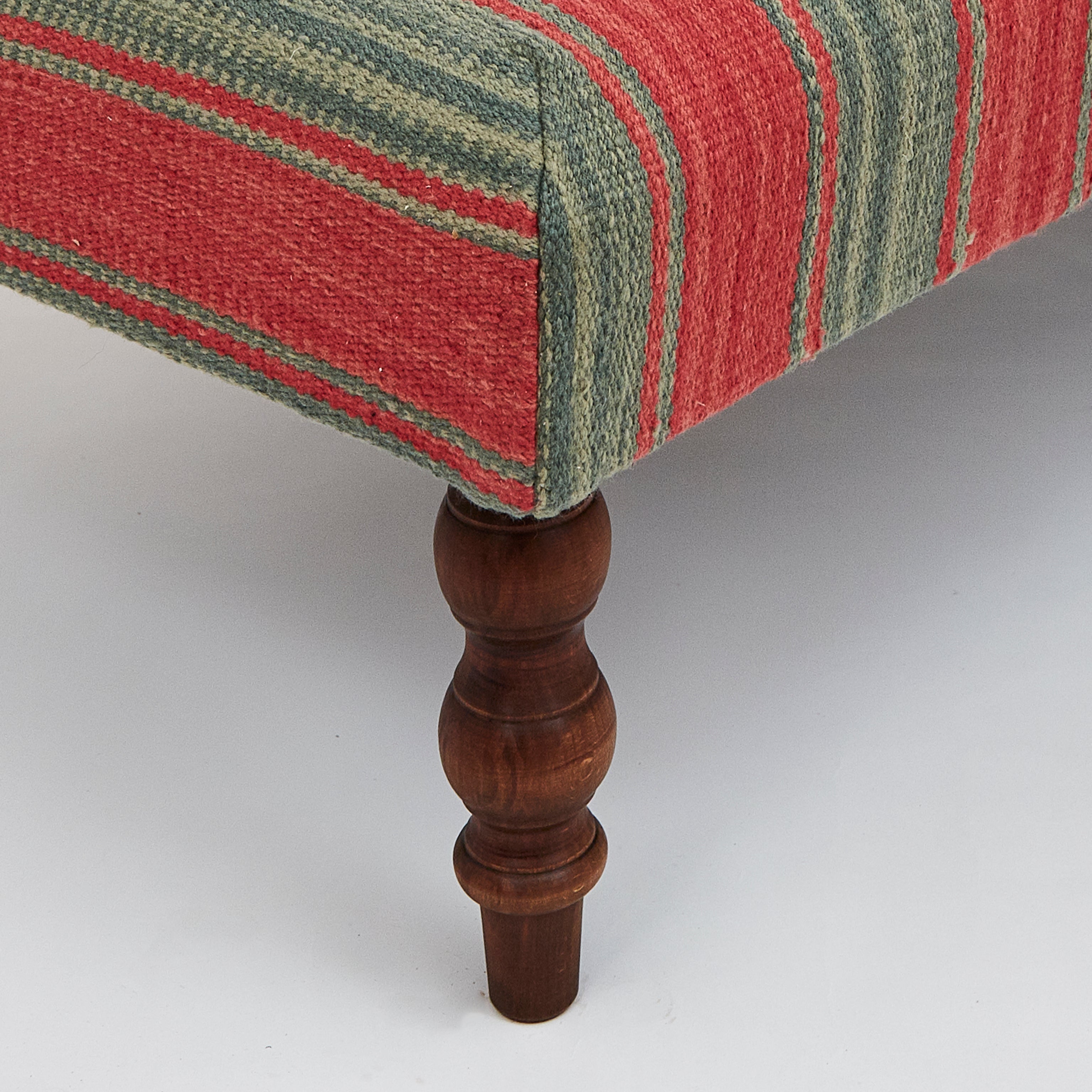 Tasha's Stripe Myrtle Ottoman