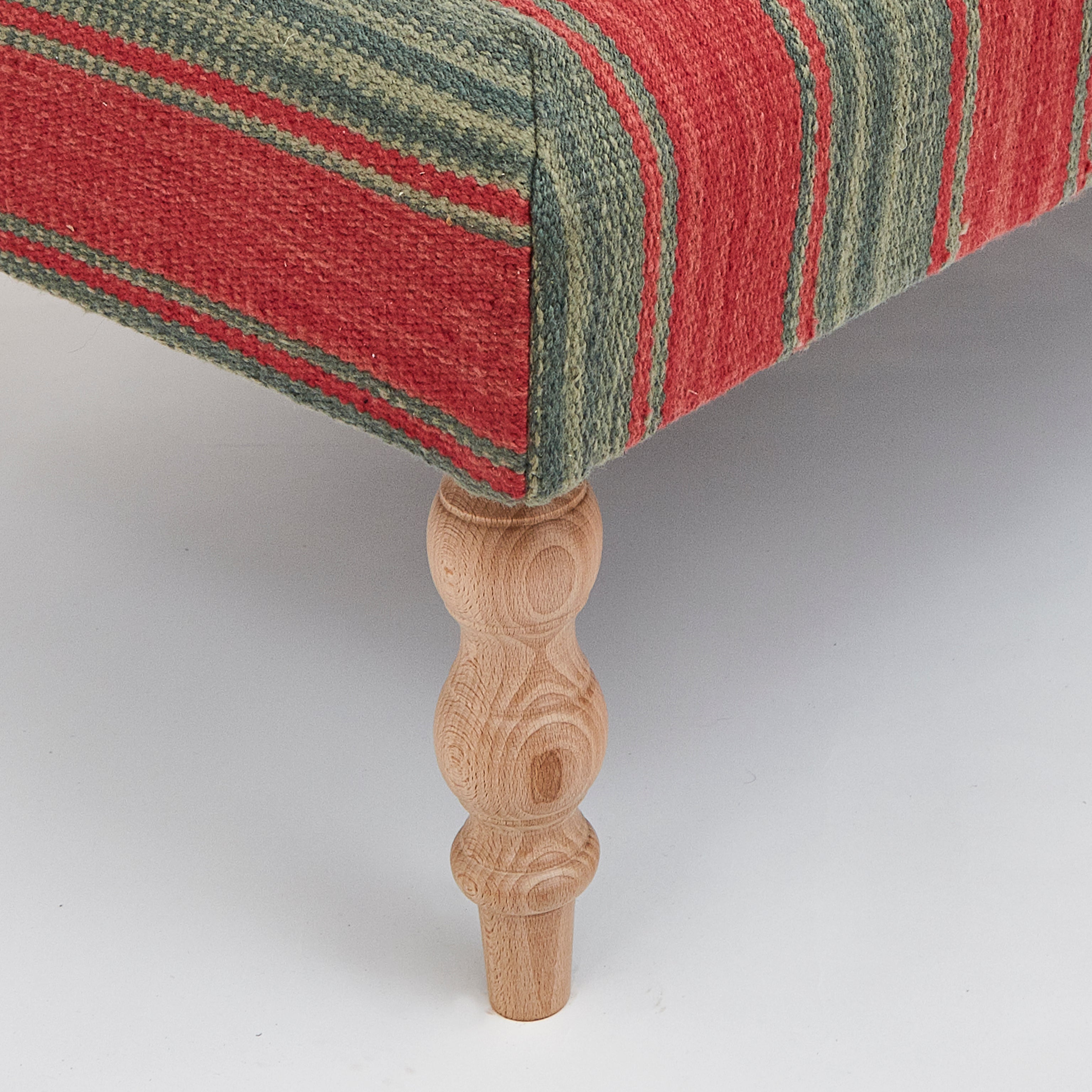 Tasha's Stripe Myrtle Ottoman