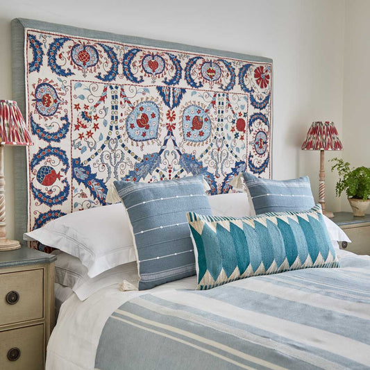 Temple Cerulean Bolster Cushion