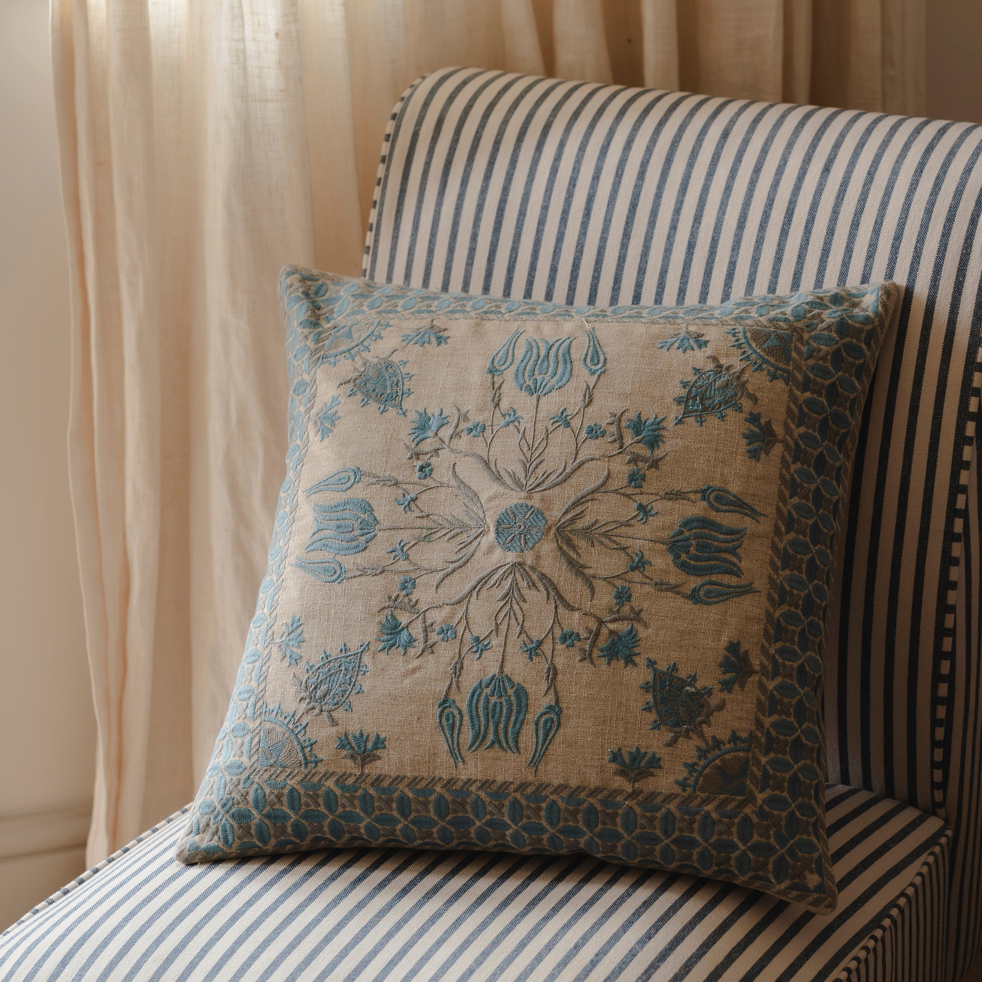 Tulip Blue Cushion