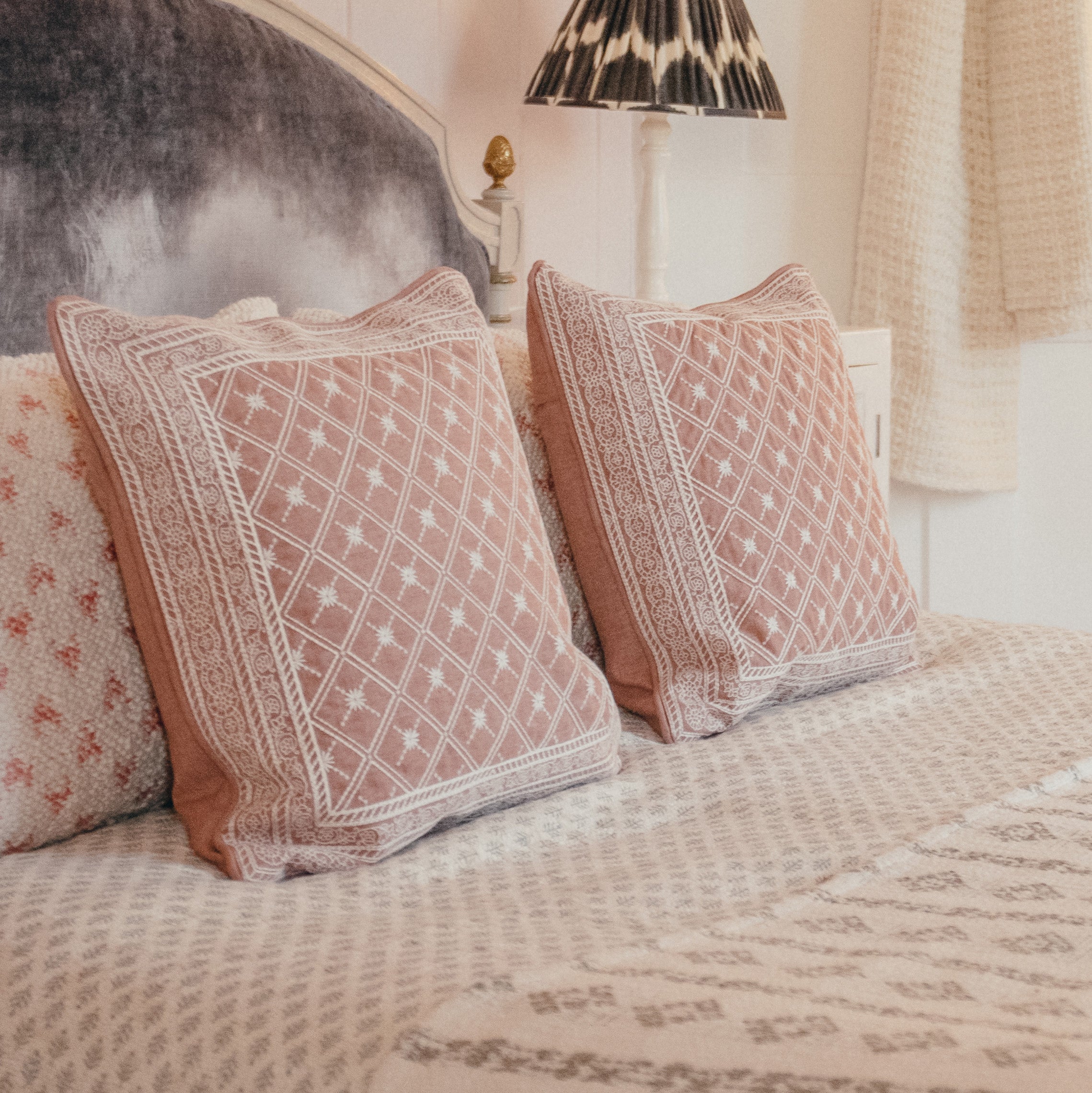 Lucknow Star Pippins Pink Cushion