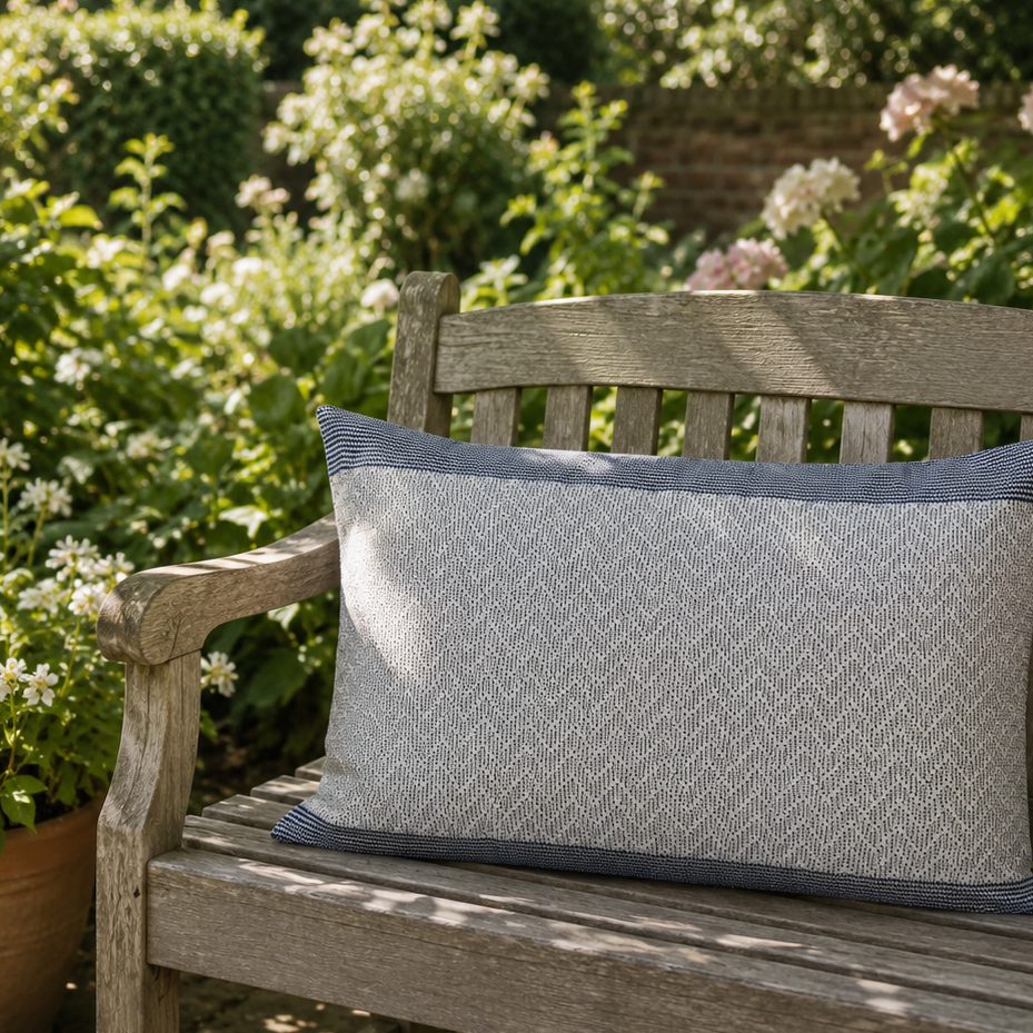Chevron Navy Cushion