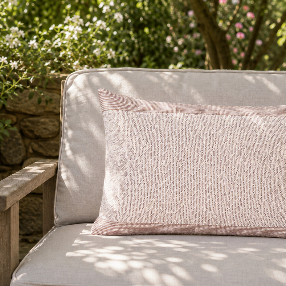 Chevron Rose Pink Cushion