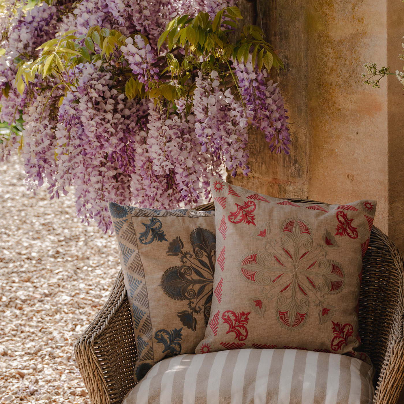 Iris Pink Cushion