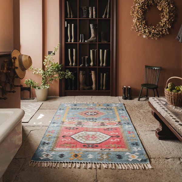 Nomad Symi Rug | Machine Washable | Weaver Green