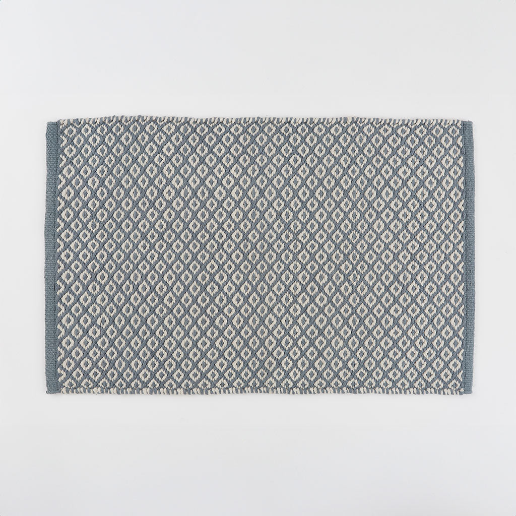 sky blue thistle rug 