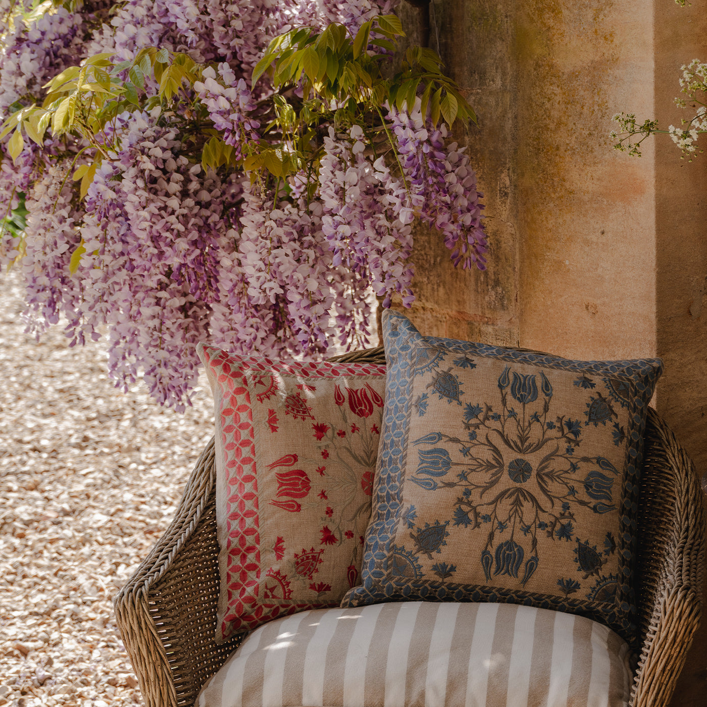 Tulip Blue Cushion