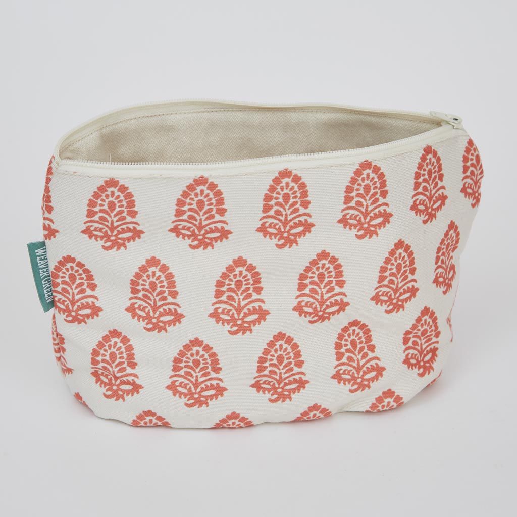 Jaipur Acorn Coral Washbag