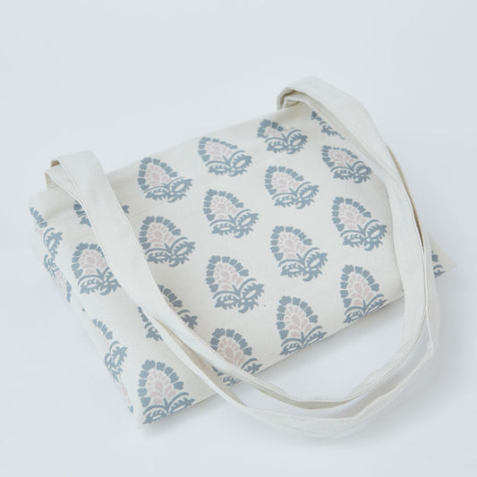 Jaipur Acorn Dove Grey Canvas Bag