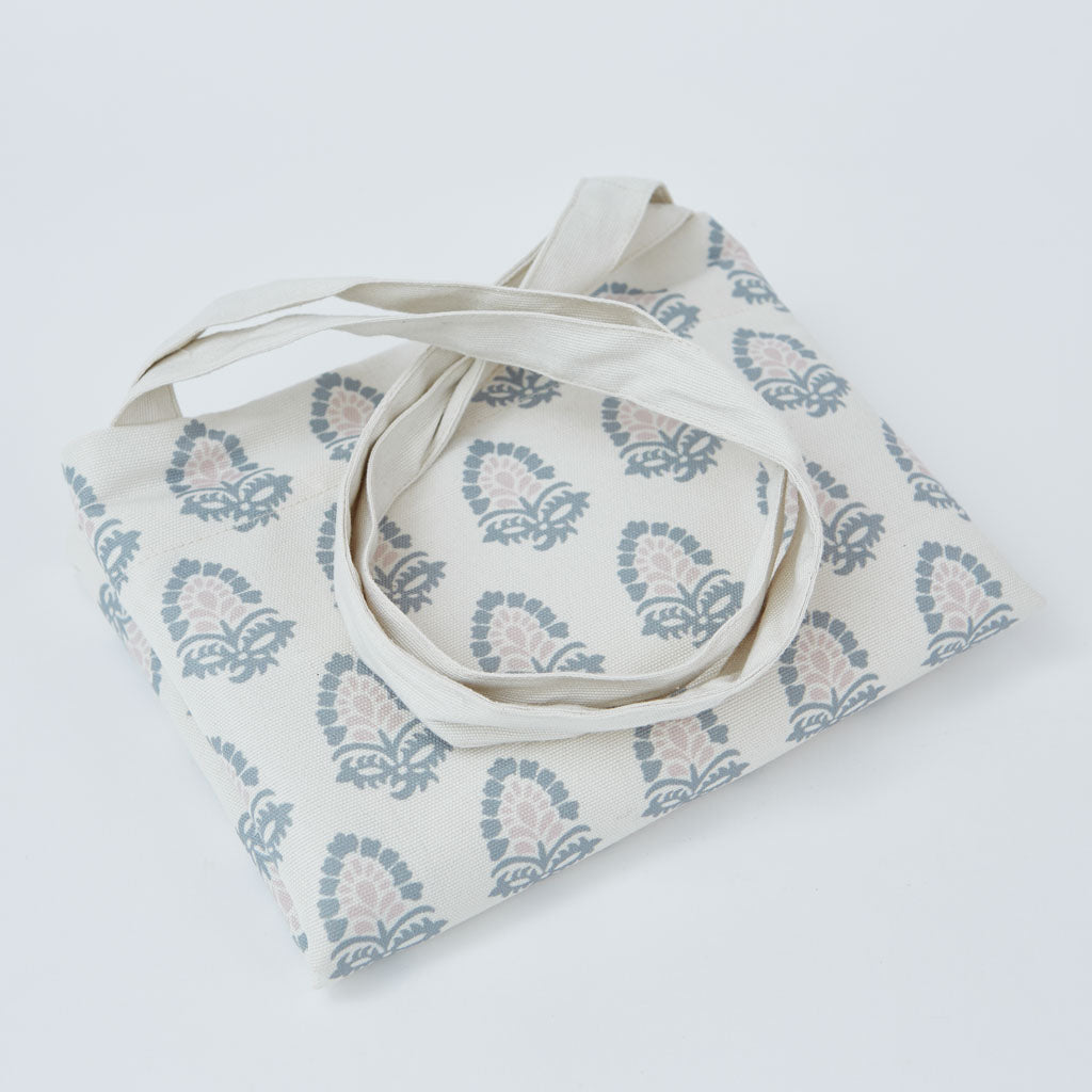Jaipur Acorn Dove Grey Canvas Bag