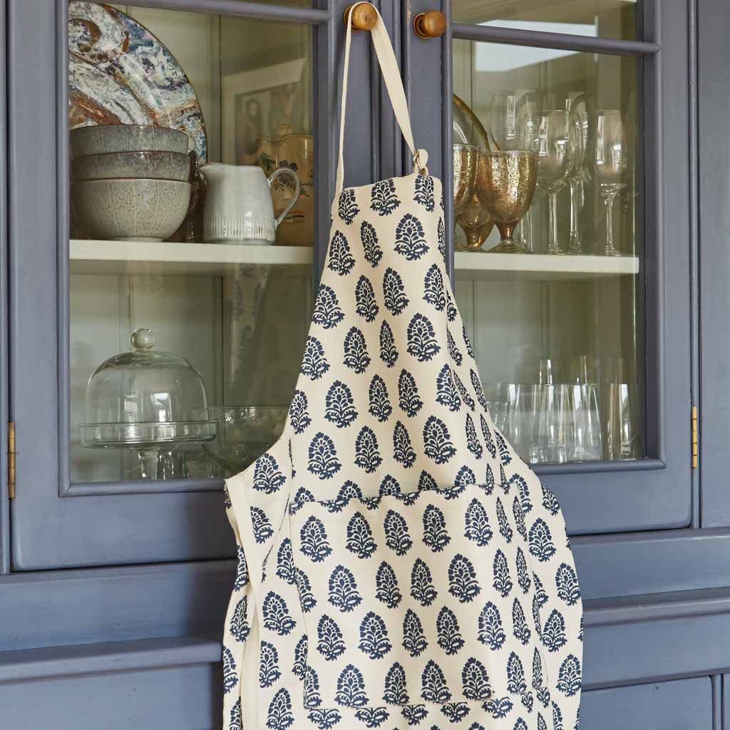 Jaipur Acorn Navy Canvas Apron