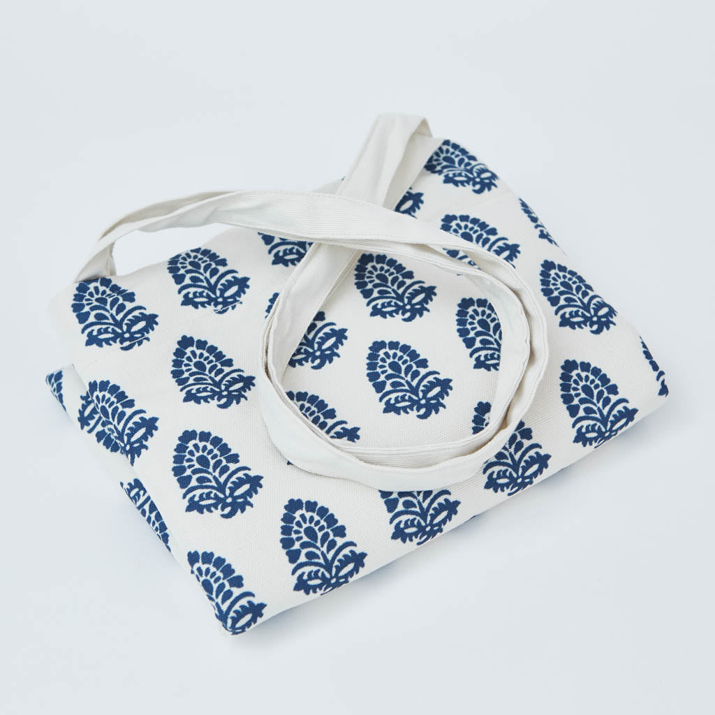 Jaipur Acorn Navy Canvas Bag