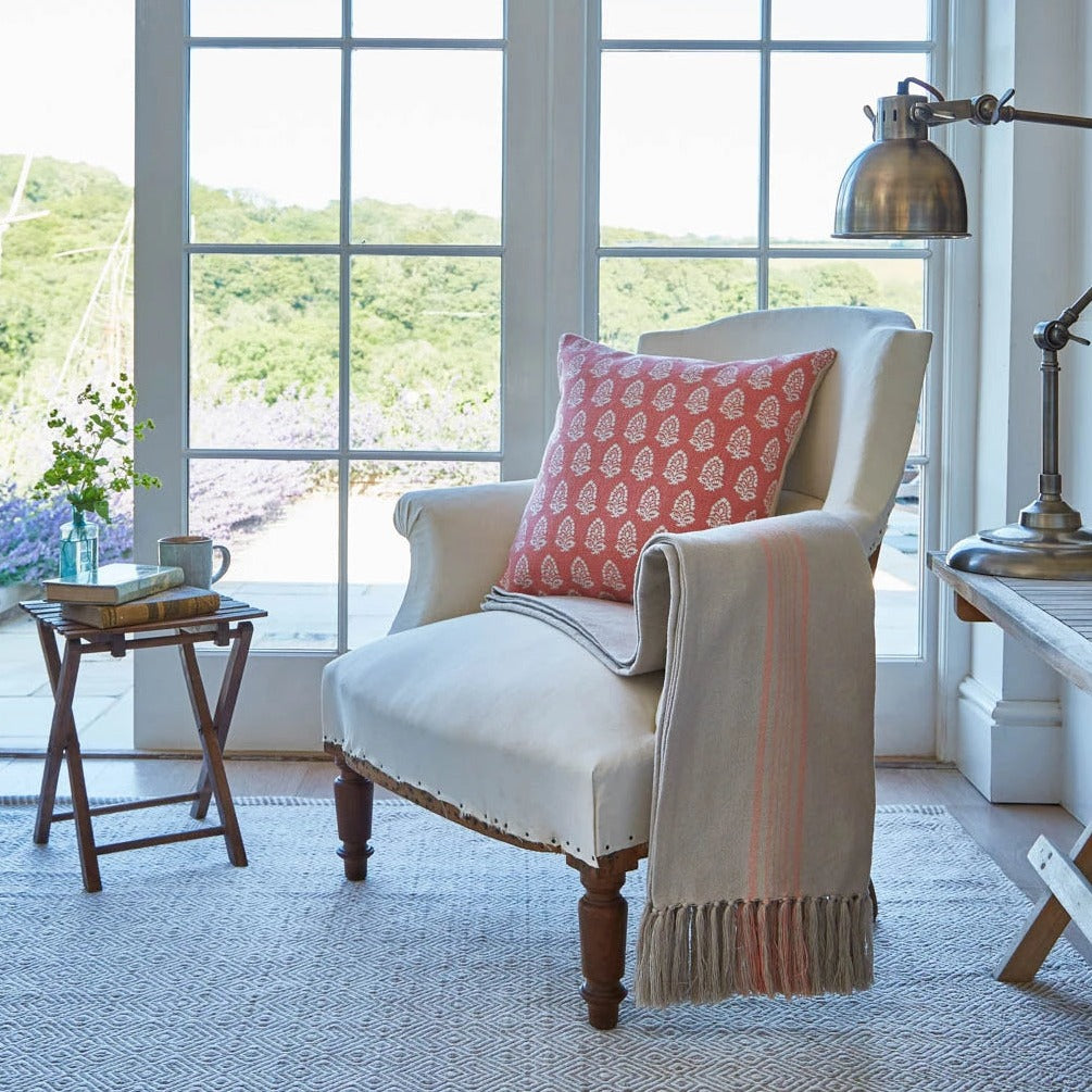 Antibes Coral Throw - Sale Item