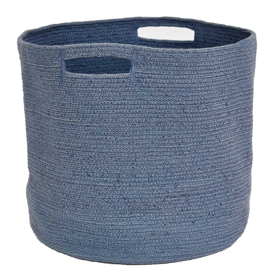 Navy Braided Baskets | Recycled Blue Woven Baskets – Weaver Green