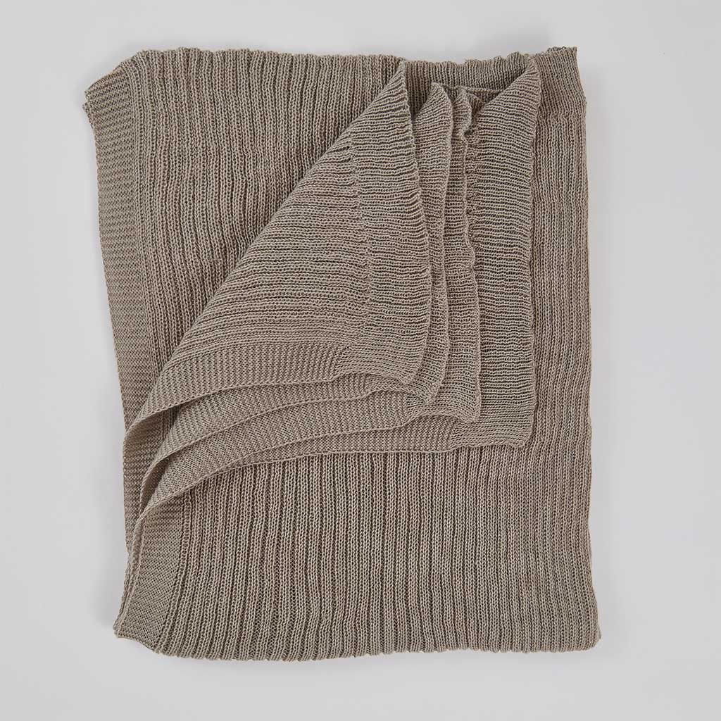 Chinchilla Knitted Throw - Sale Item