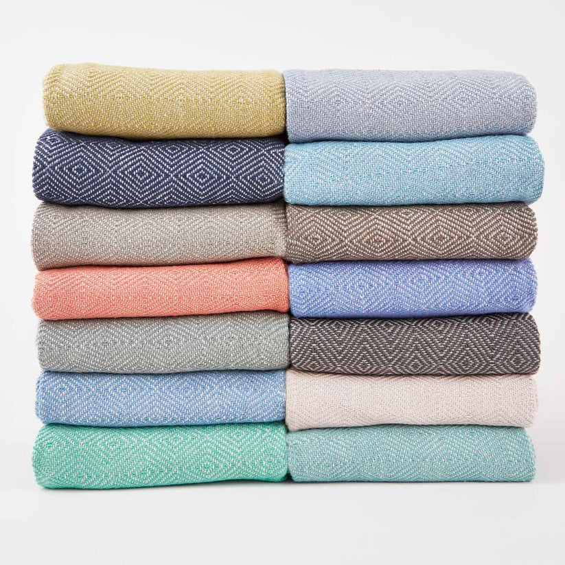 Diamond Teal Blanket Large Teal Throw Blanket Weaver Green