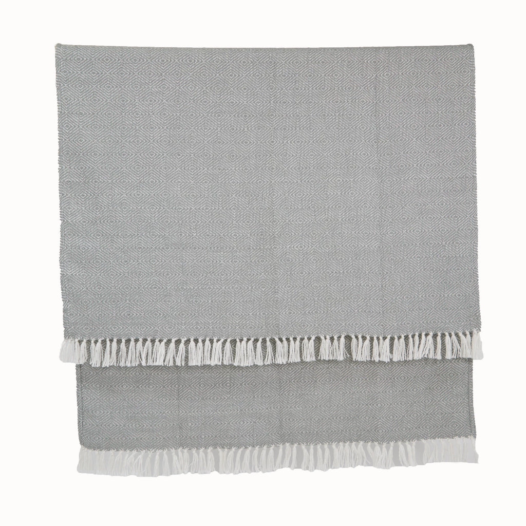 Diamond Dove Grey Blanket