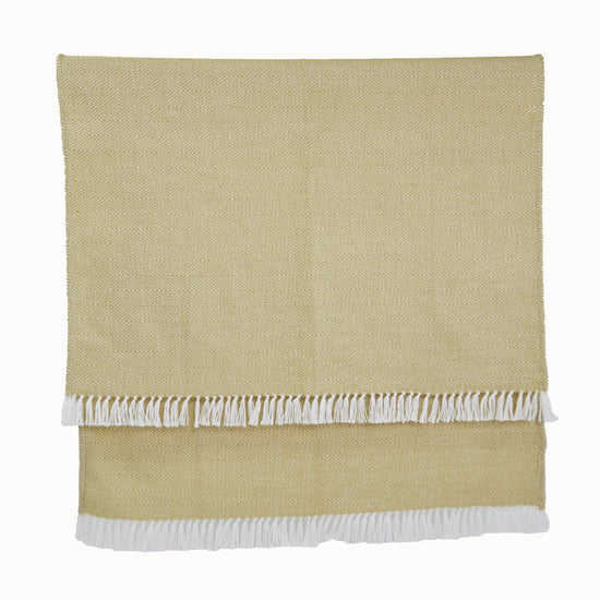 Diamond Gooseberry Blanket | Mustard Throw Blankets – Weaver Green