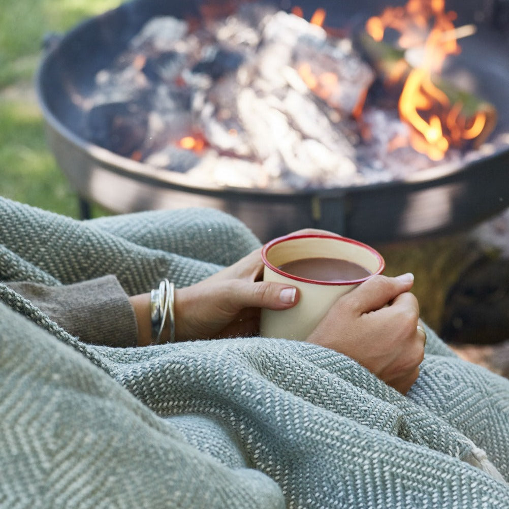 Diamond Dove Grey Blanket