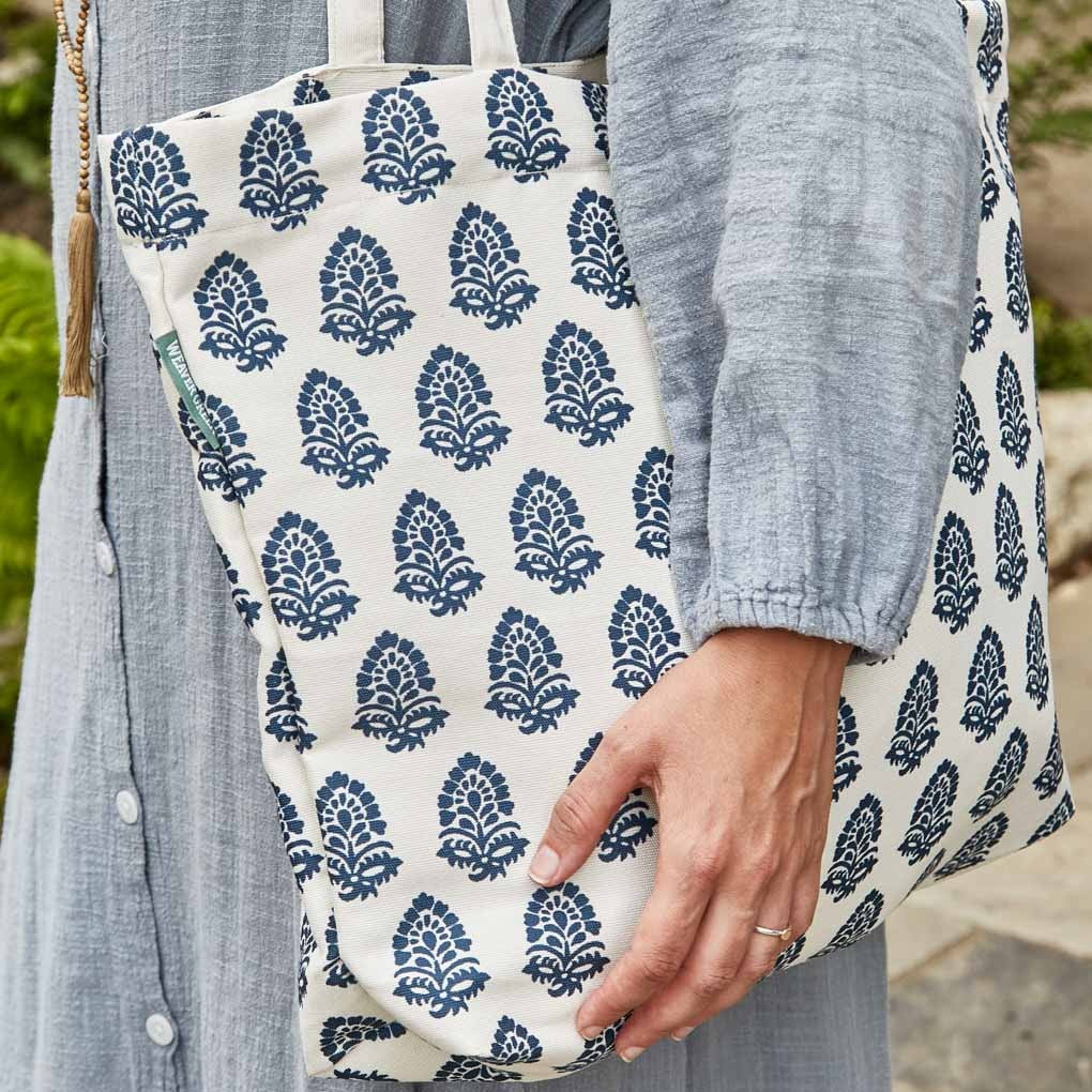 Jaipur Acorn Navy Canvas Bag