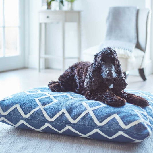 Juno Navy Floor Cushion - Sale Item