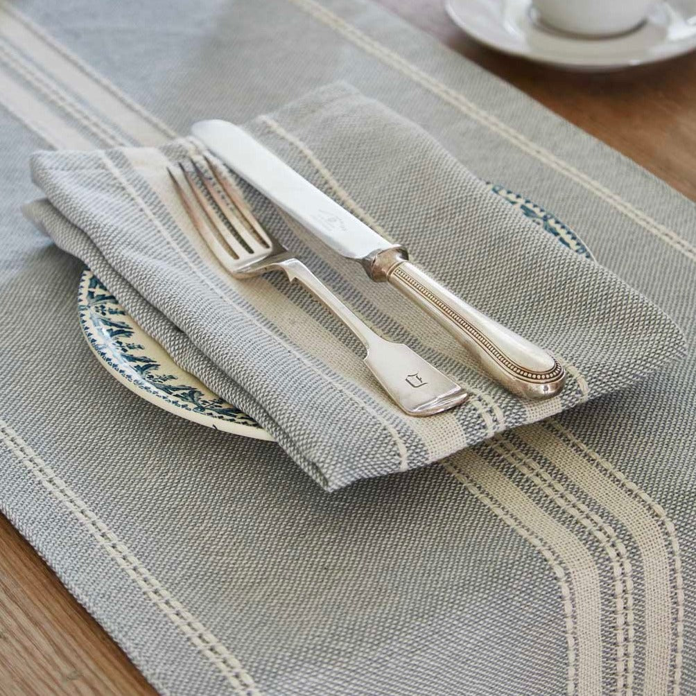 Marseille Duck Egg Table Runner