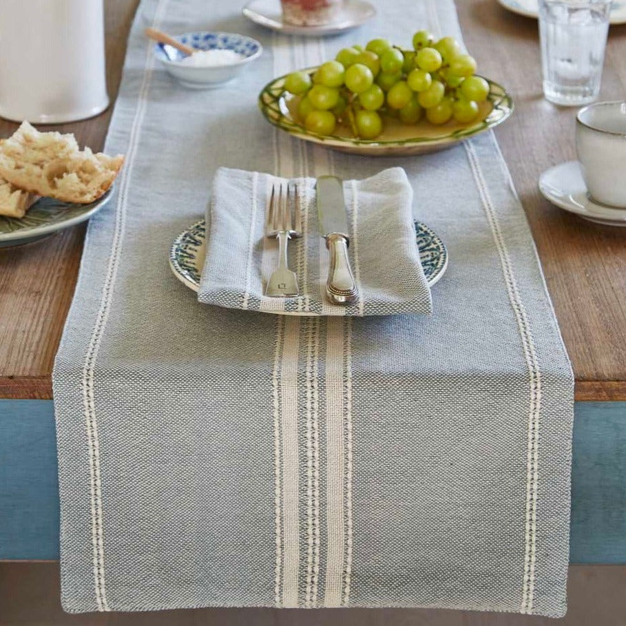 Marseille Duck Egg Table Runner