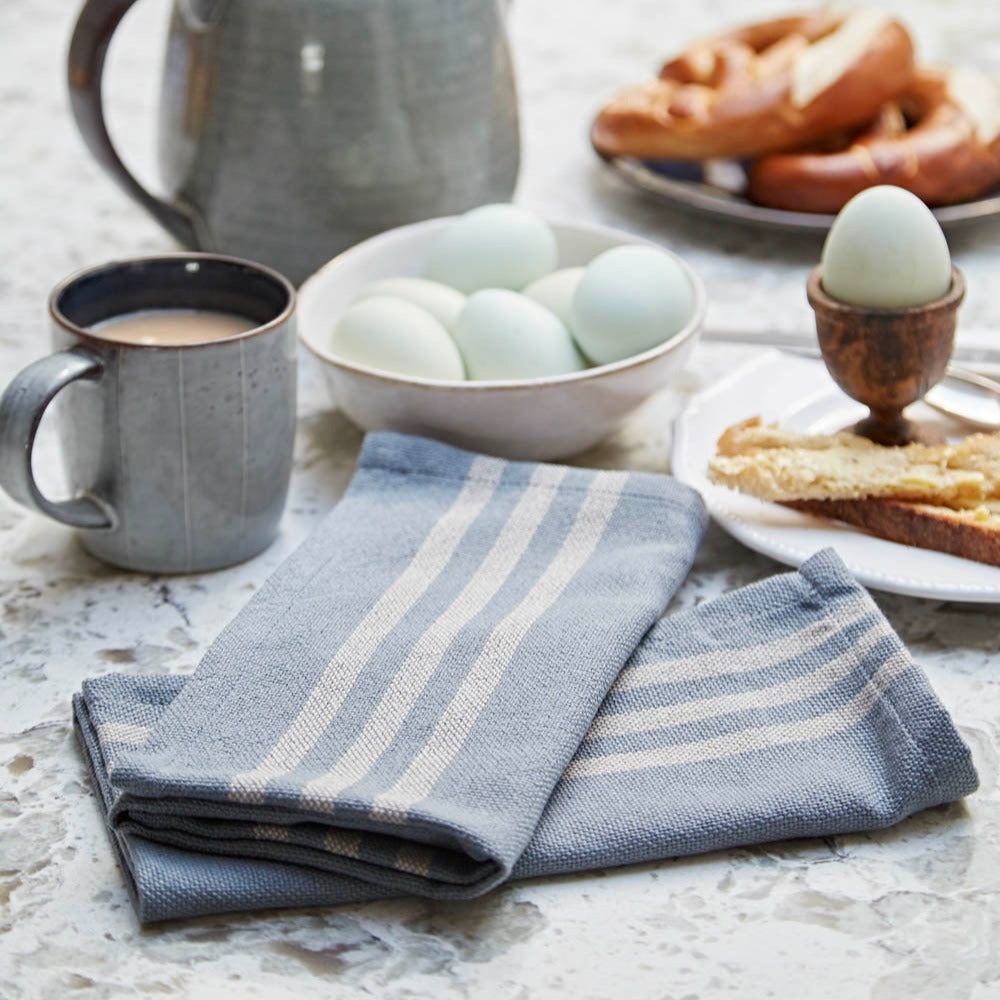 Maxime Blue & Linen Napkins (4 Pack) - Sale Item