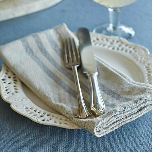 Maxime Linen & Grey Napkins (4 Pack) - Sale Item