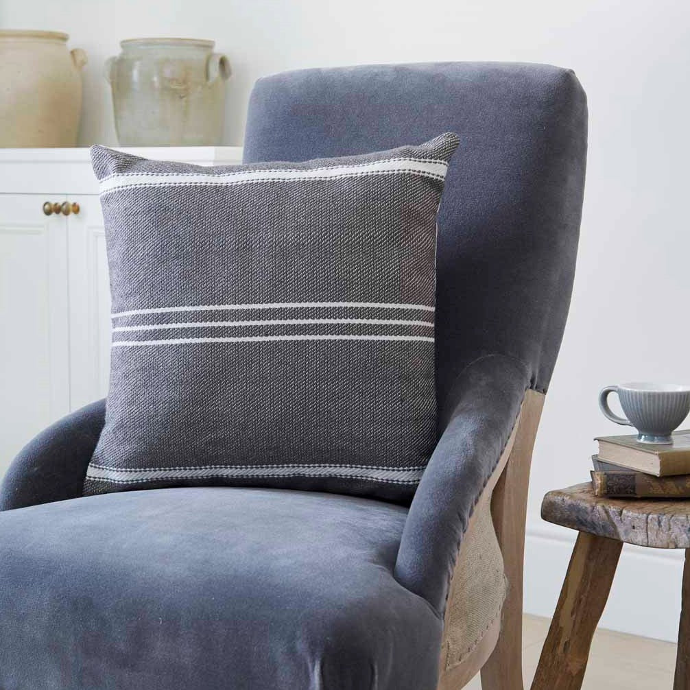 Oxford Stripe Tabby Cushion Cover - Sale Item
